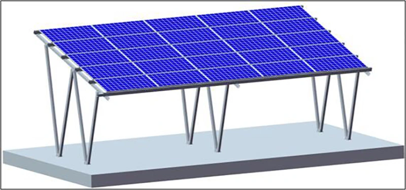 Waterproof Aluminum Commercial Solar Carport Parking Lots Mounting System