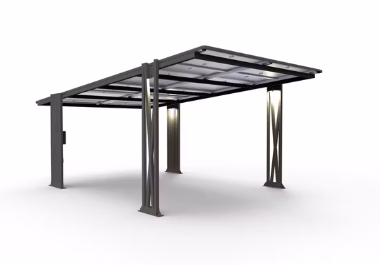Fabriklieferung, attraktives Preis-Carport-Aluminium-Solarsystem